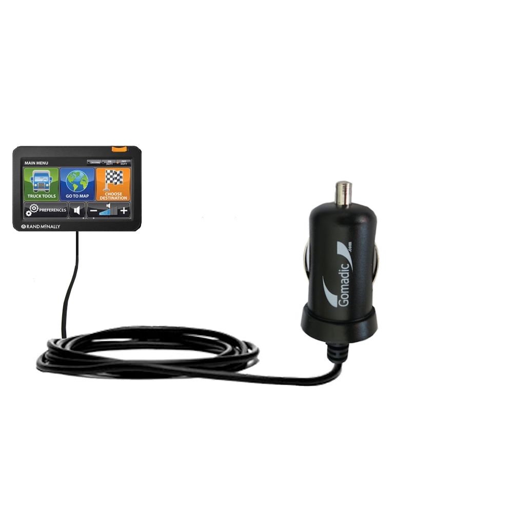 Mini Car Charger compatible with the Rand McNally Intelliroute TND 510 710 720