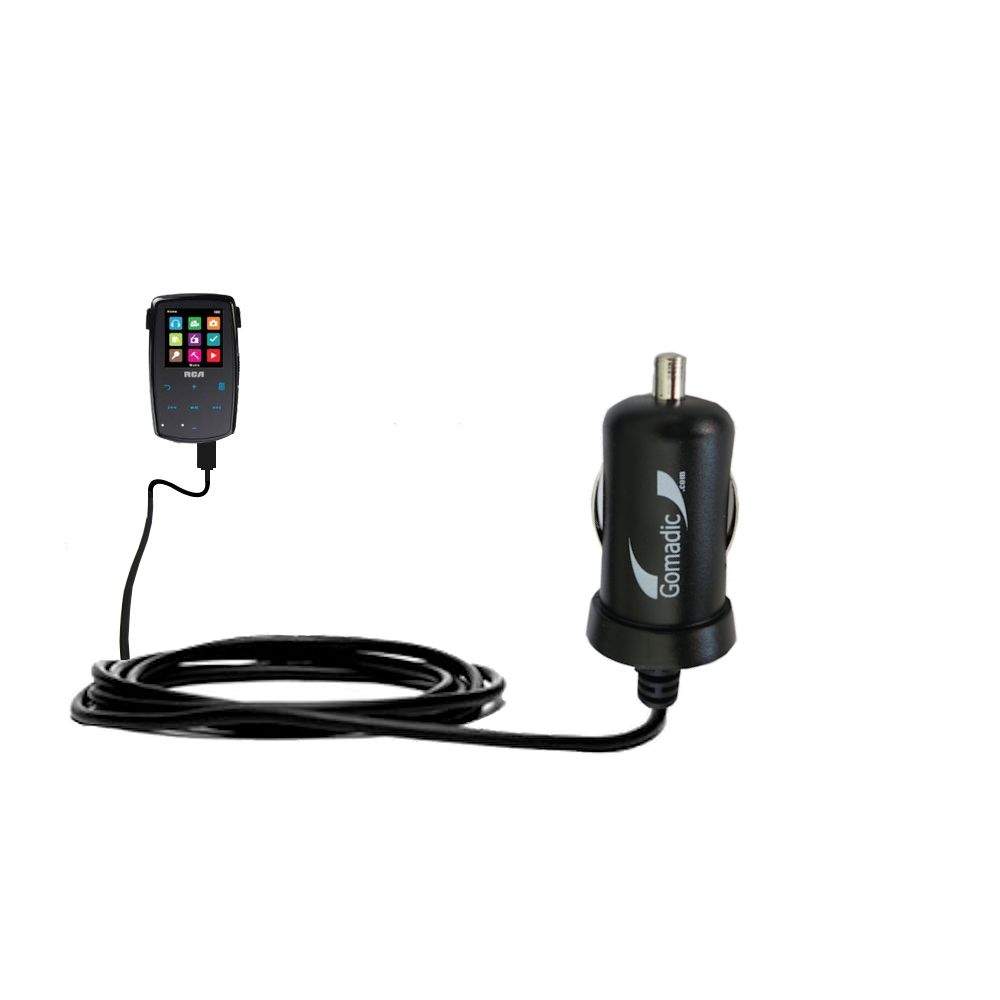 Mini Car Charger compatible with the RCA M3804 Lyra Digital Media Player
