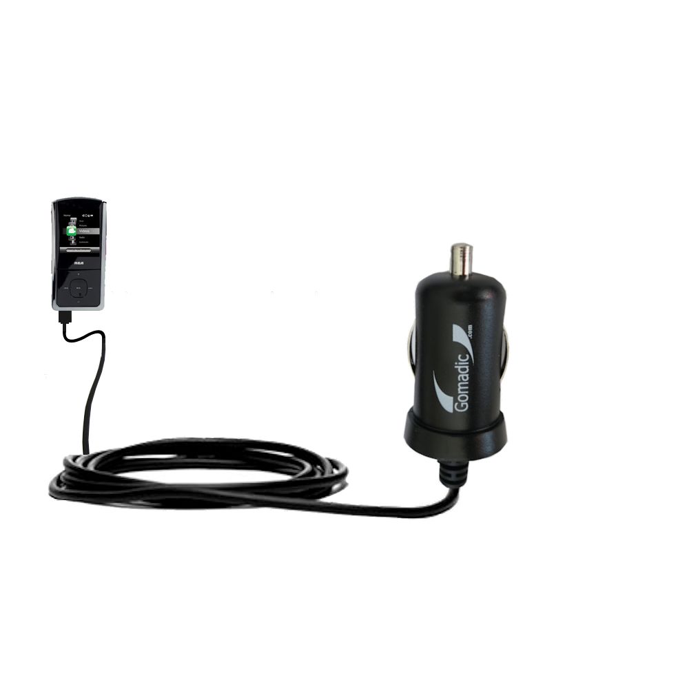 Mini Car Charger compatible with the RCA M4308 Opal Digital Media Player