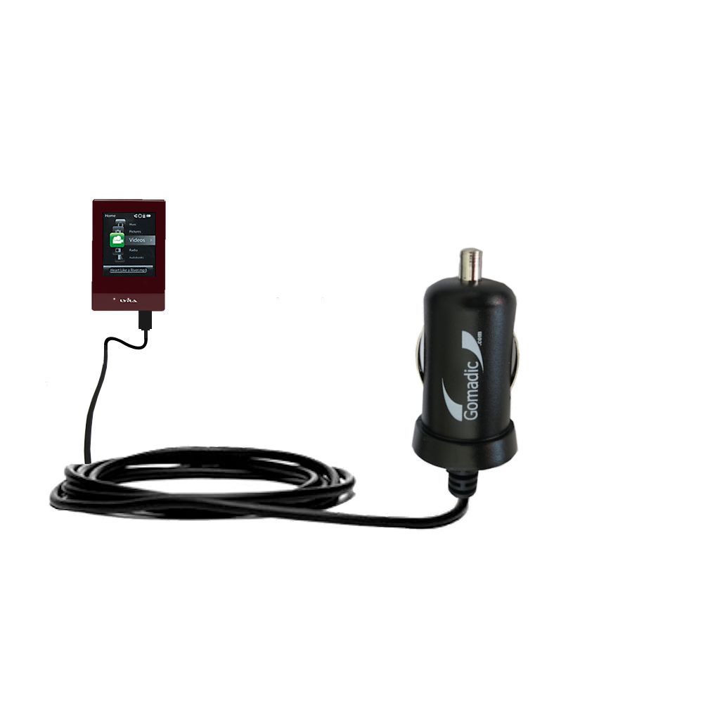 Mini Car Charger compatible with the RCA SL5016 LYRA Slider Media Player