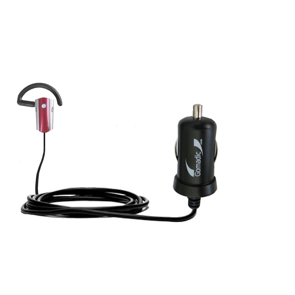 Mini Car Charger compatible with the Rockfish RF-SH430 Bluetooth Headset