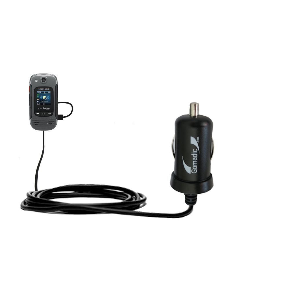 Mini Car Charger compatible with the Samsung Convoy 3