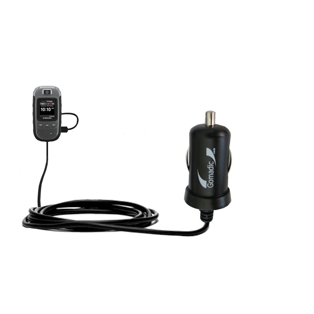 Mini Car Charger compatible with the Samsung Conyoy 3 / SCH-U680