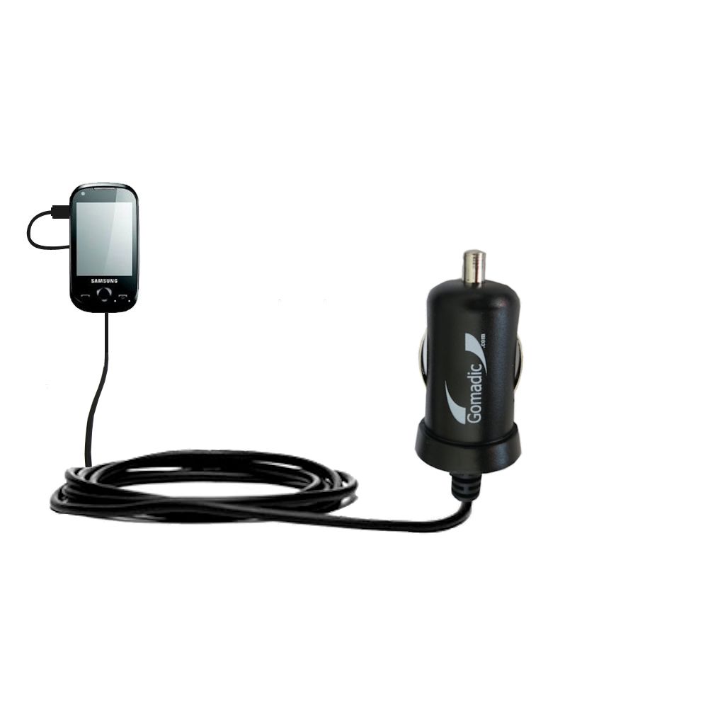 Mini Car Charger compatible with the Samsung Corby Pro BR5310R