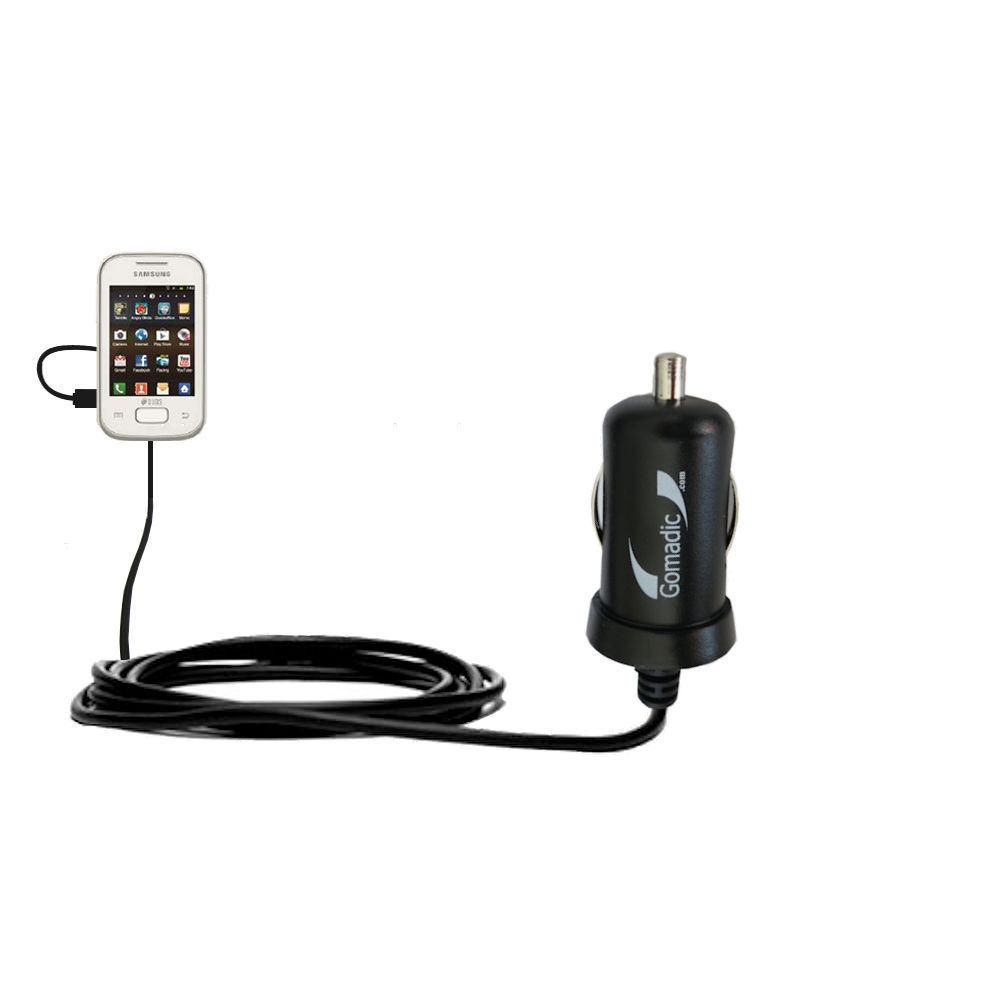 Mini Car Charger compatible with the Samsung Duos Lite