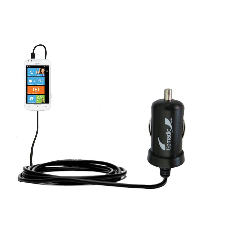 Mini Car Charger compatible with the Samsung Focus