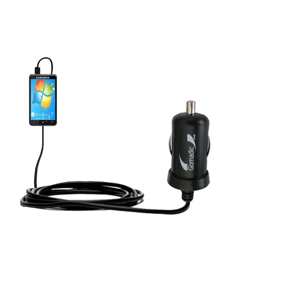 Mini Car Charger compatible with the Samsung Focus S / 2