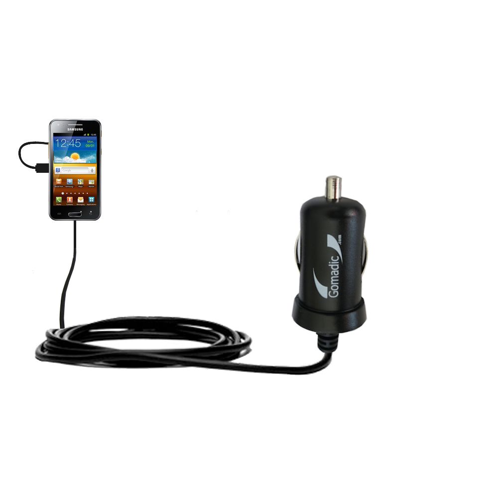 Mini Car Charger compatible with the Samsung Galaxy Beam / I8530