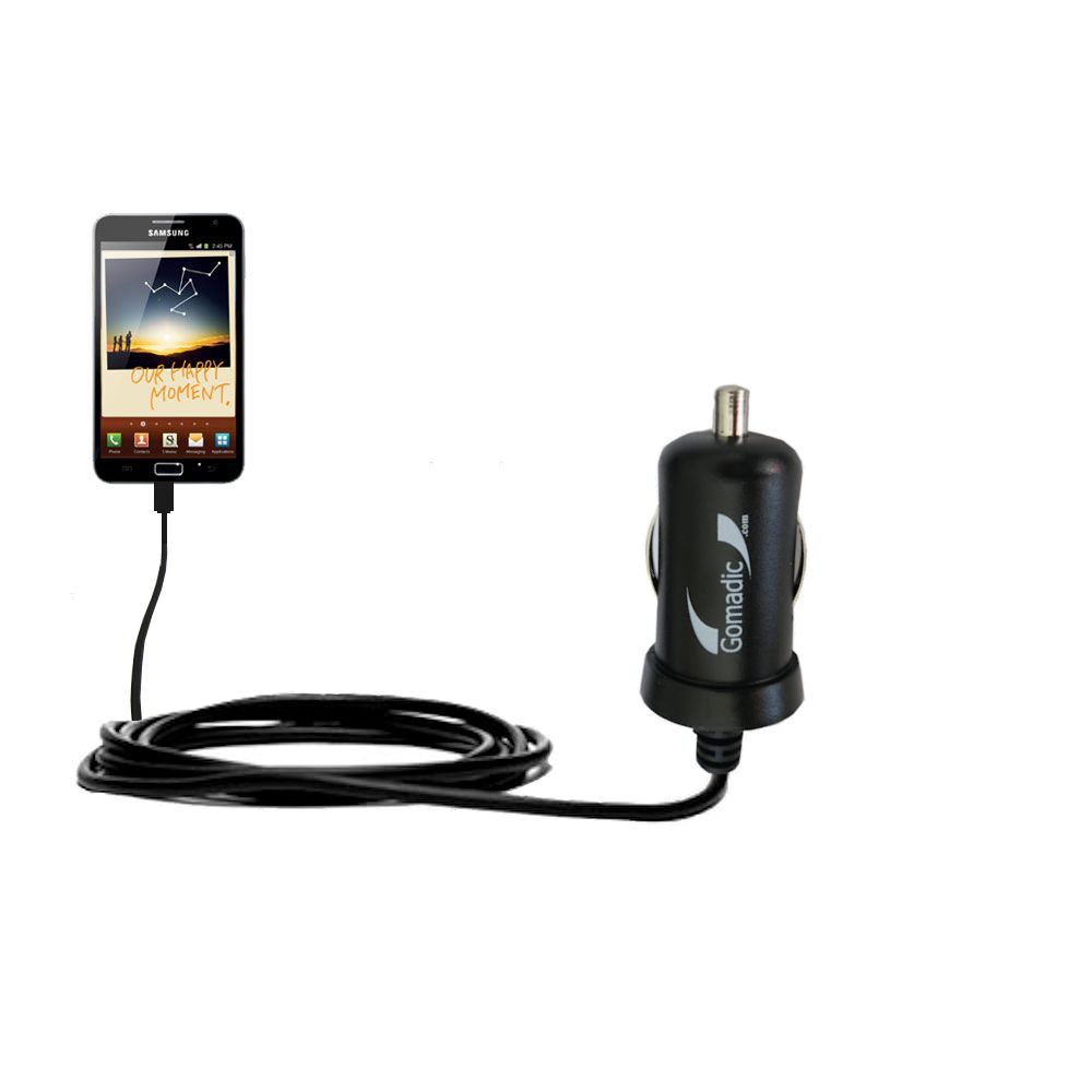 Mini Car Charger compatible with the Samsung GALAXY Note