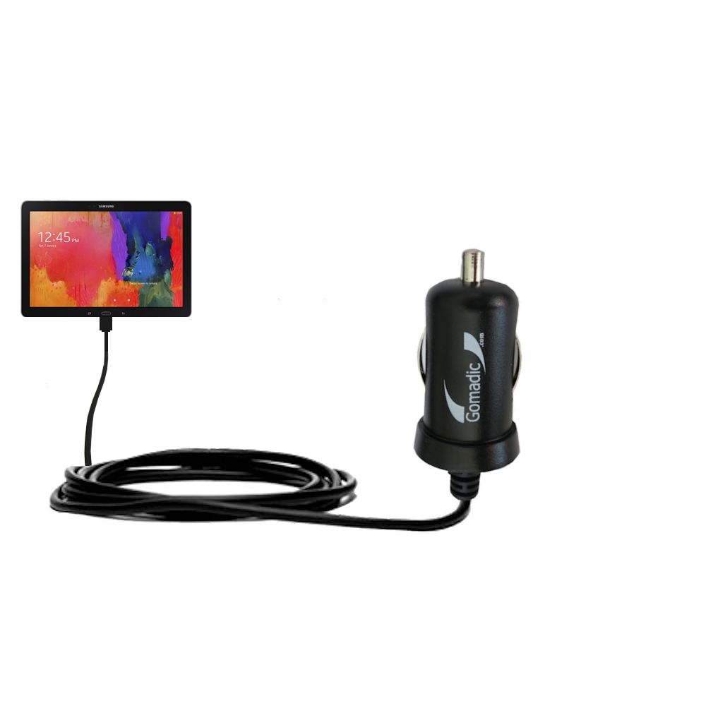 Mini Car Charger compatible with the Samsung Galaxy NotePro 12.1