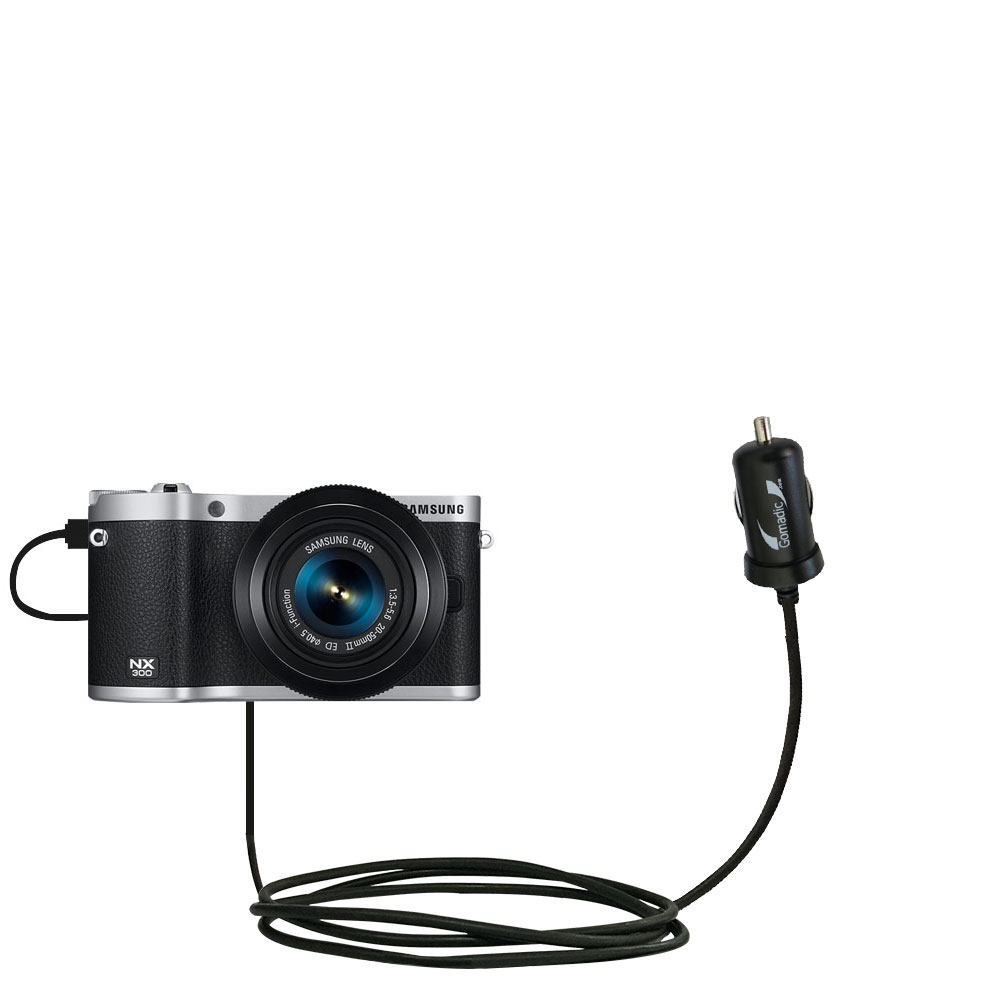 Mini Car Charger compatible with the Samsung Galaxy NX300