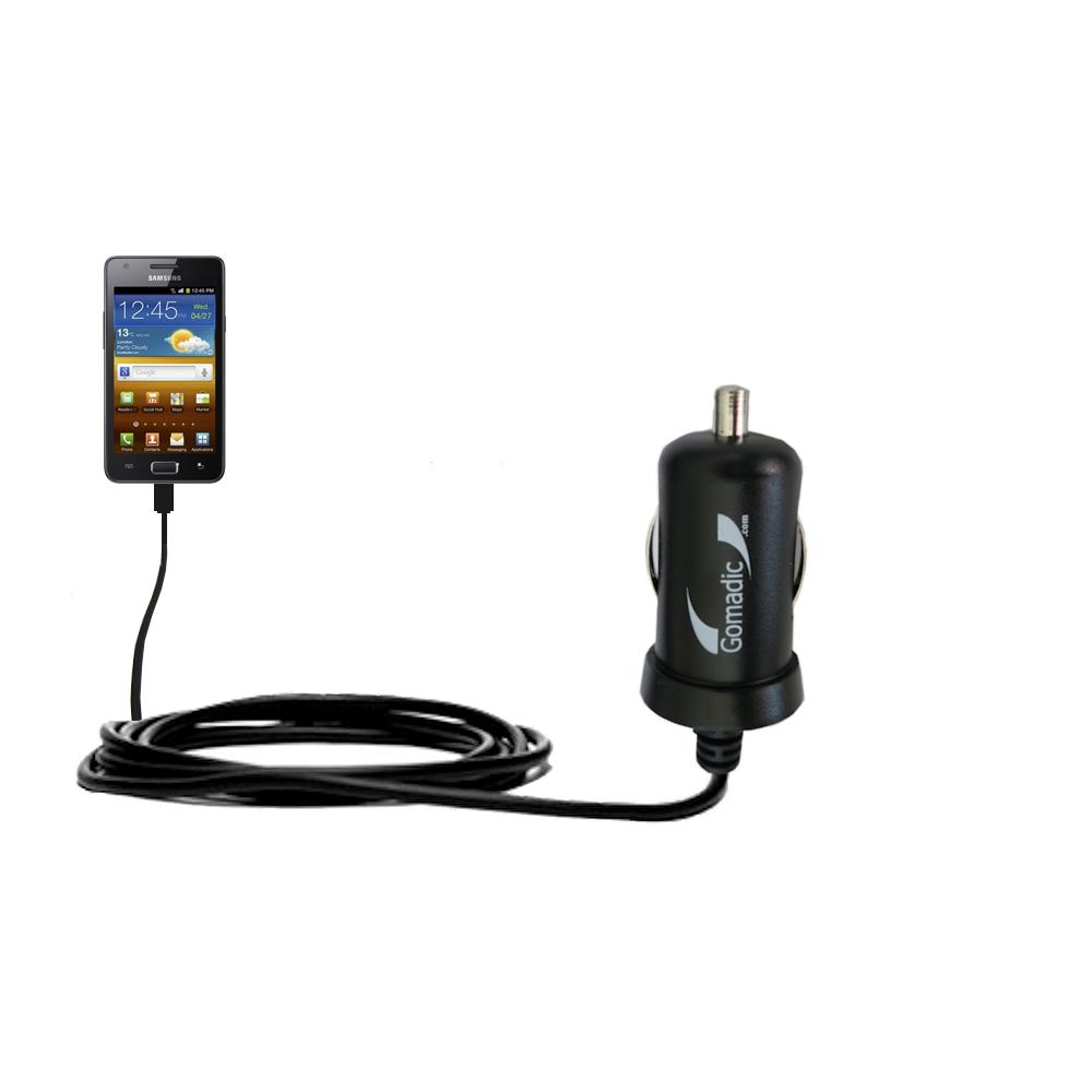 Mini Car Charger compatible with the Samsung Galaxy R Style