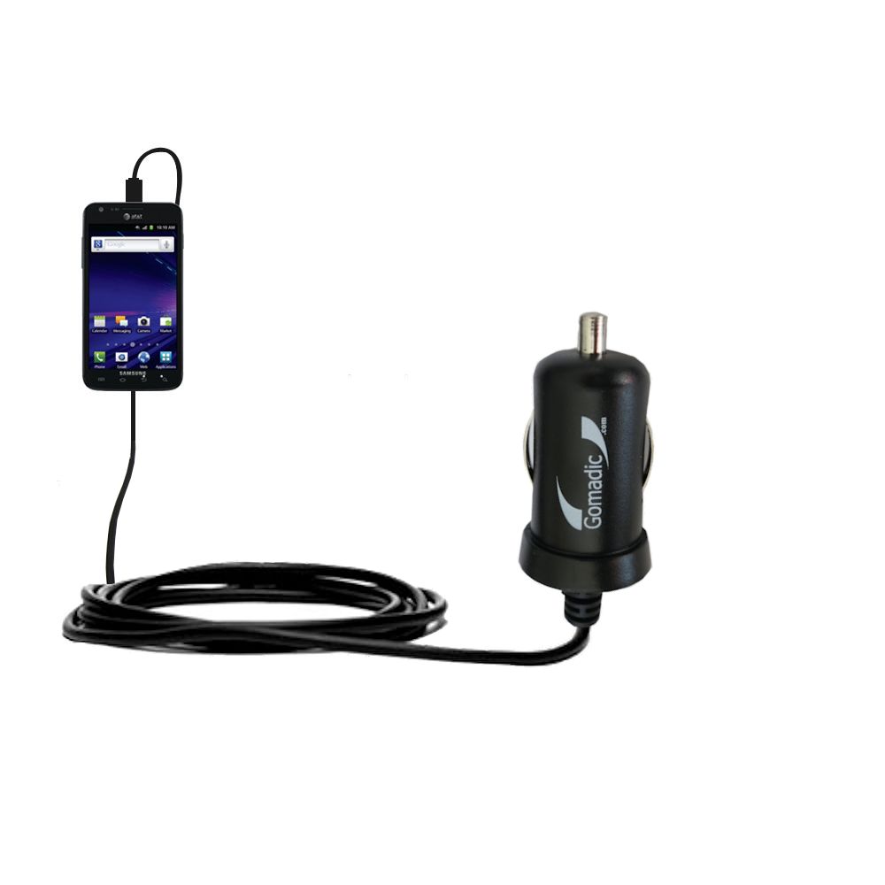 Mini Car Charger compatible with the Samsung Galaxy S II Skyrocket