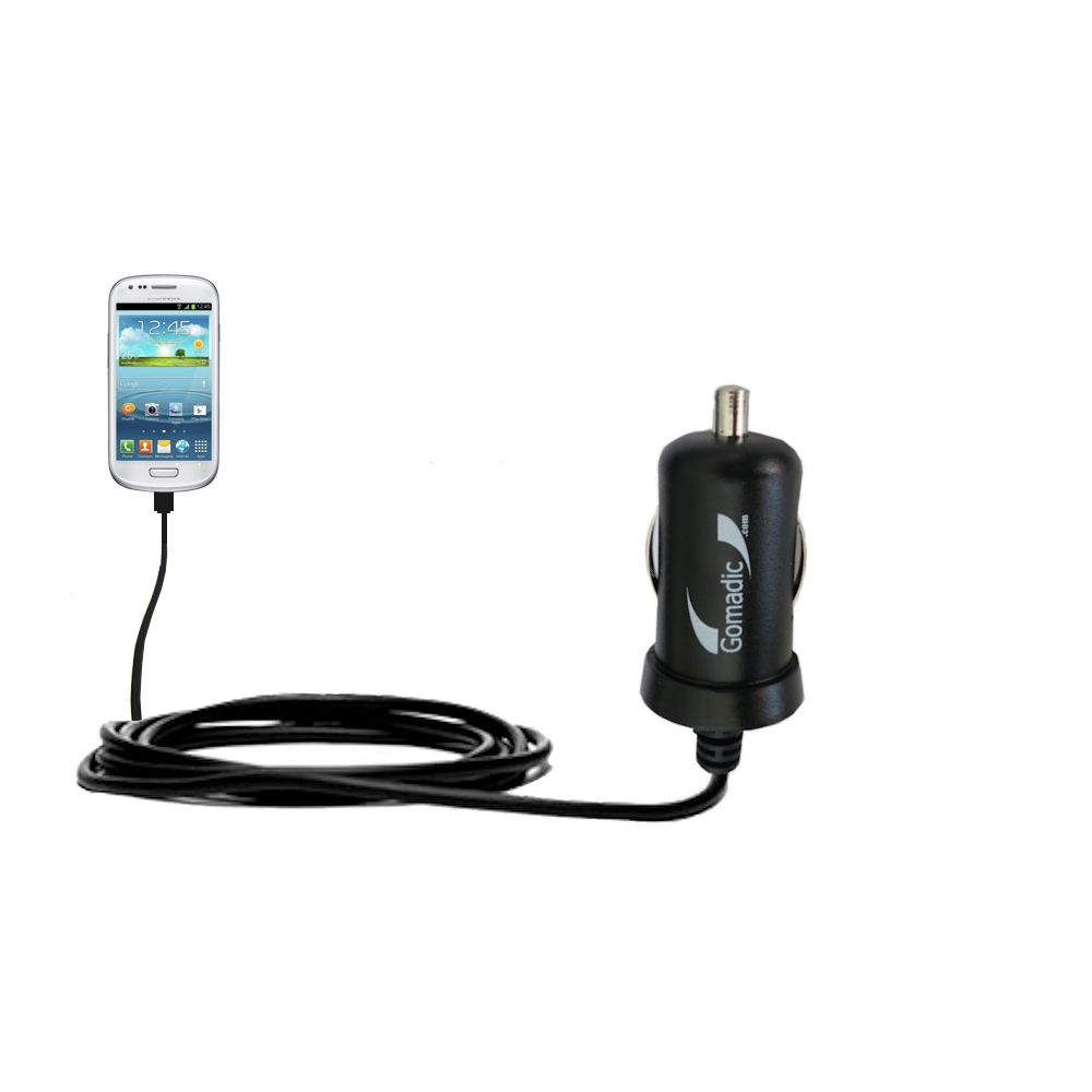 Mini Car Charger compatible with the Samsung Galaxy S III mini