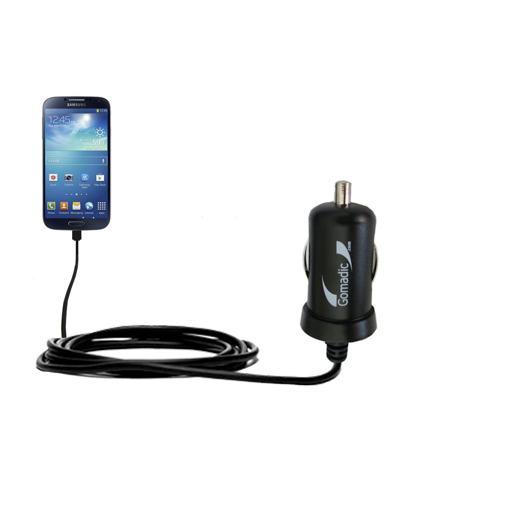 Mini Car Charger compatible with the Samsung Galaxy S4
