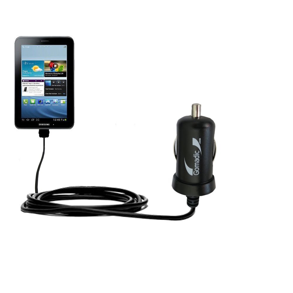 Mini Car Charger compatible with the Samsung Galaxy Tab