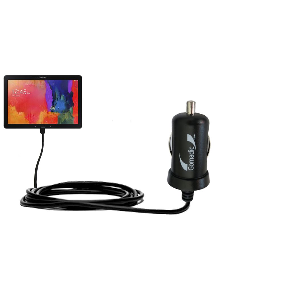Mini Car Charger compatible with the Samsung Galaxy TabPro 12.1