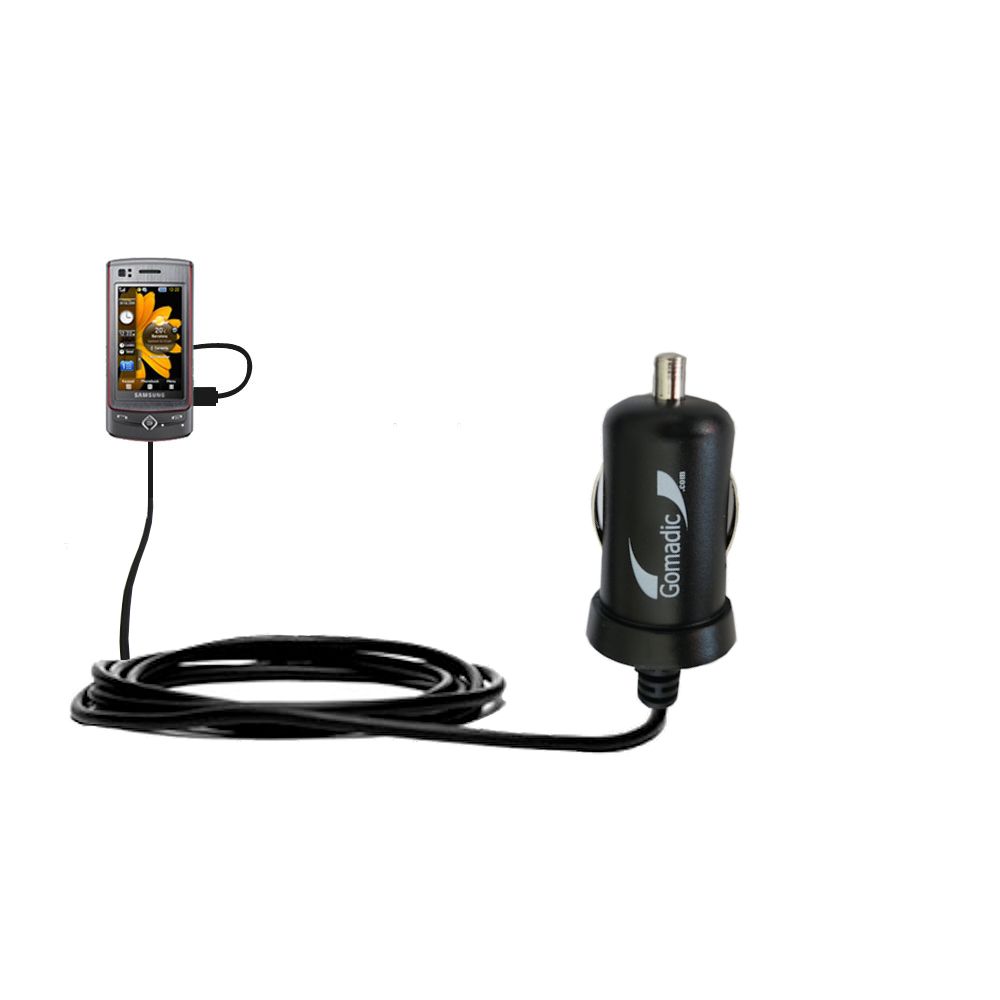 Mini Car Charger compatible with the Samsung GT-S8300 S8300