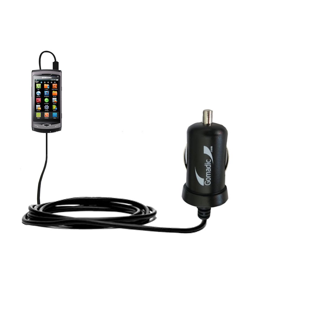 Mini Car Charger compatible with the Samsung GT-S8500