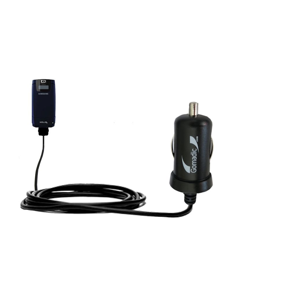 Mini Car Charger compatible with the Samsung Helio Fin