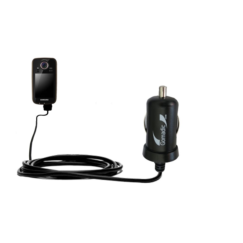 Mini Car Charger compatible with the Samsung HMX-E10 Digital Camcorder