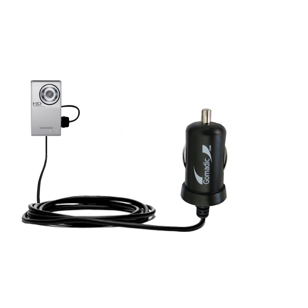 Mini Car Charger compatible with the Samsung HMX-U10 Digital Camcorder