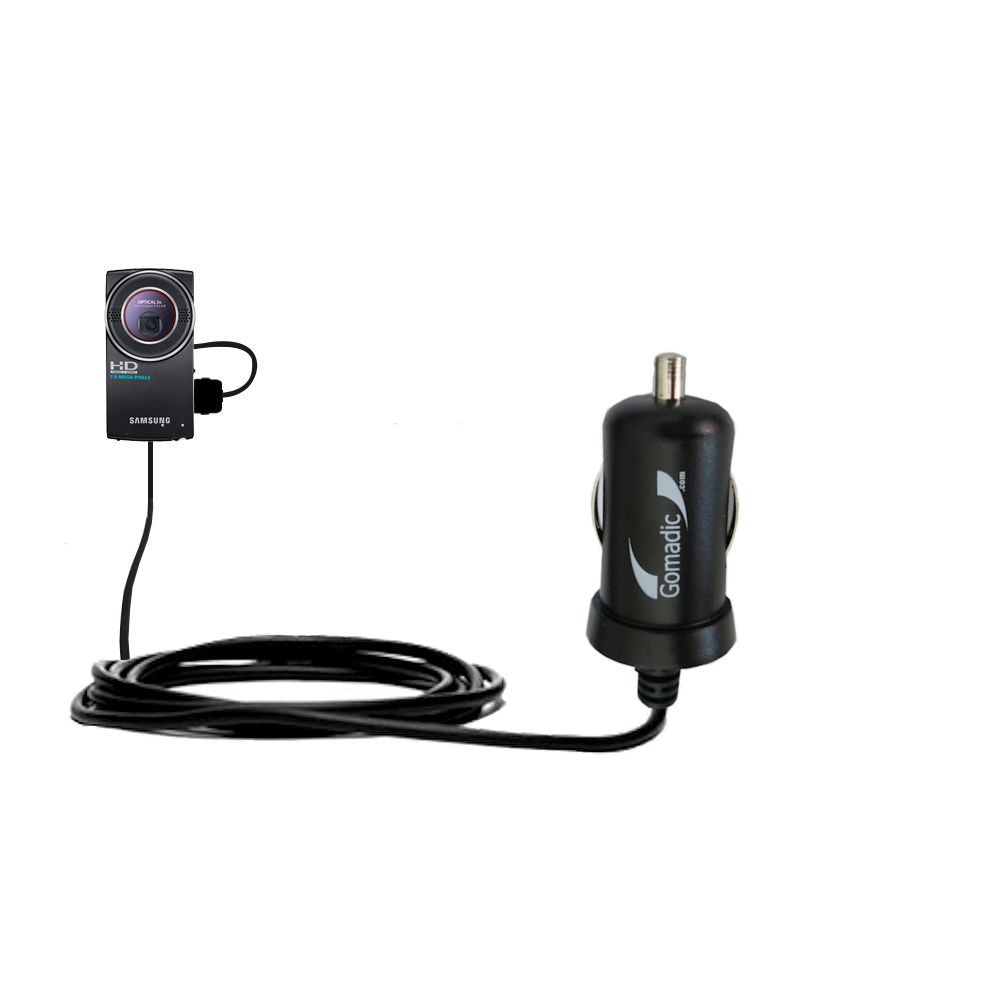 Mini Car Charger compatible with the Samsung HMX-U20 Digital Camcorder