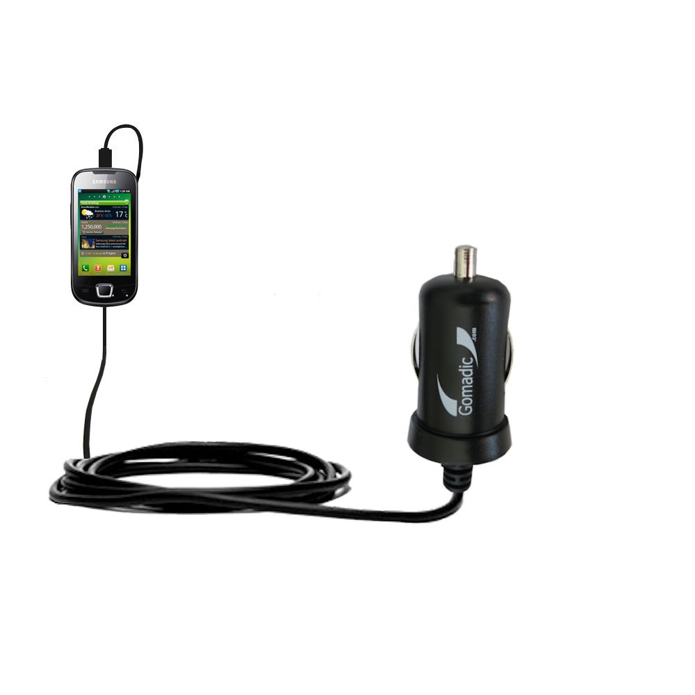 Mini Car Charger compatible with the Samsung I5800