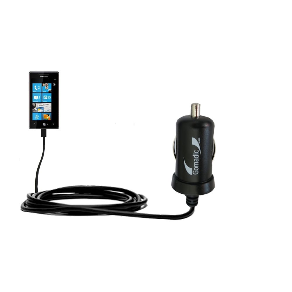 Mini Car Charger compatible with the Samsung I8350