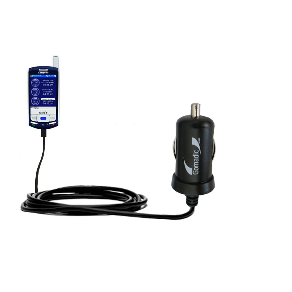 Mini Car Charger compatible with the Samsung IP-830w
