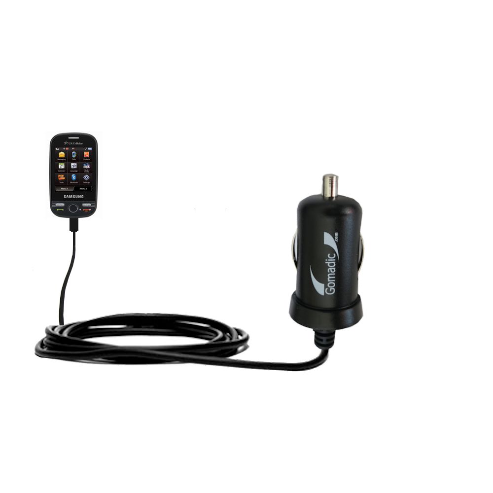 Mini Car Charger compatible with the Samsung Messager Touch