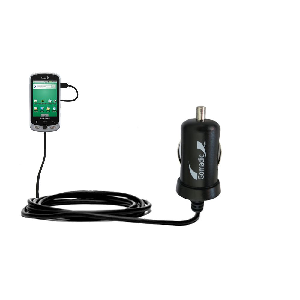 Mini Car Charger compatible with the Samsung Moment
