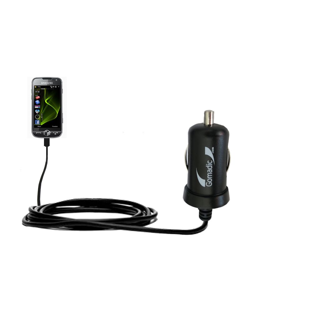 Mini Car Charger compatible with the Samsung Omnia II