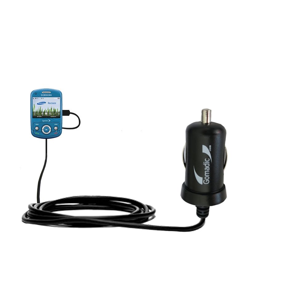 Mini Car Charger compatible with the Samsung Reclaim SPH-M560