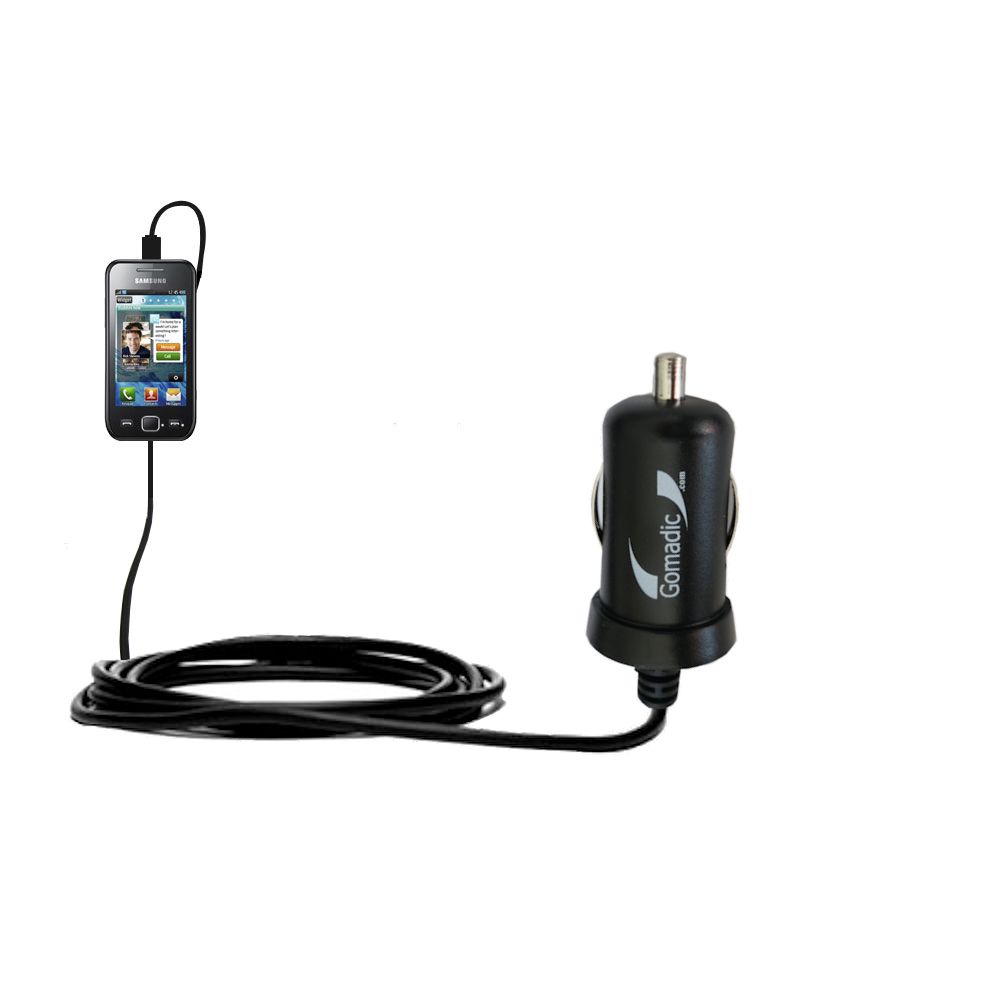 Mini Car Charger compatible with the Samsung S5750