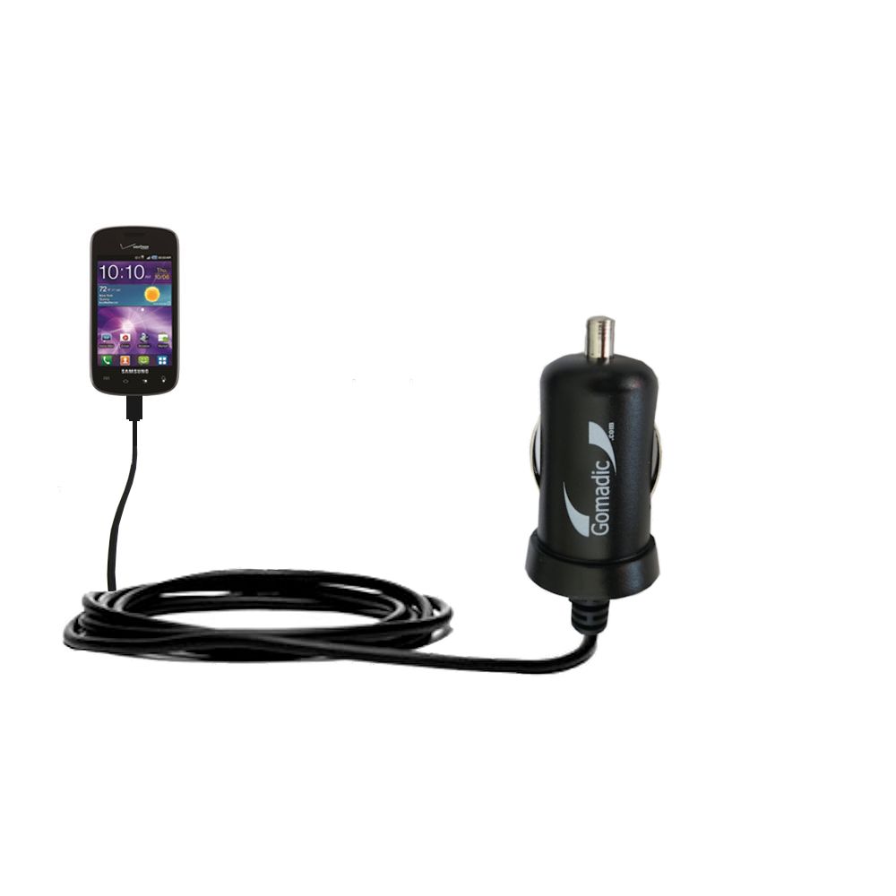Mini Car Charger compatible with the Samsung SCH-i110 Illusion
