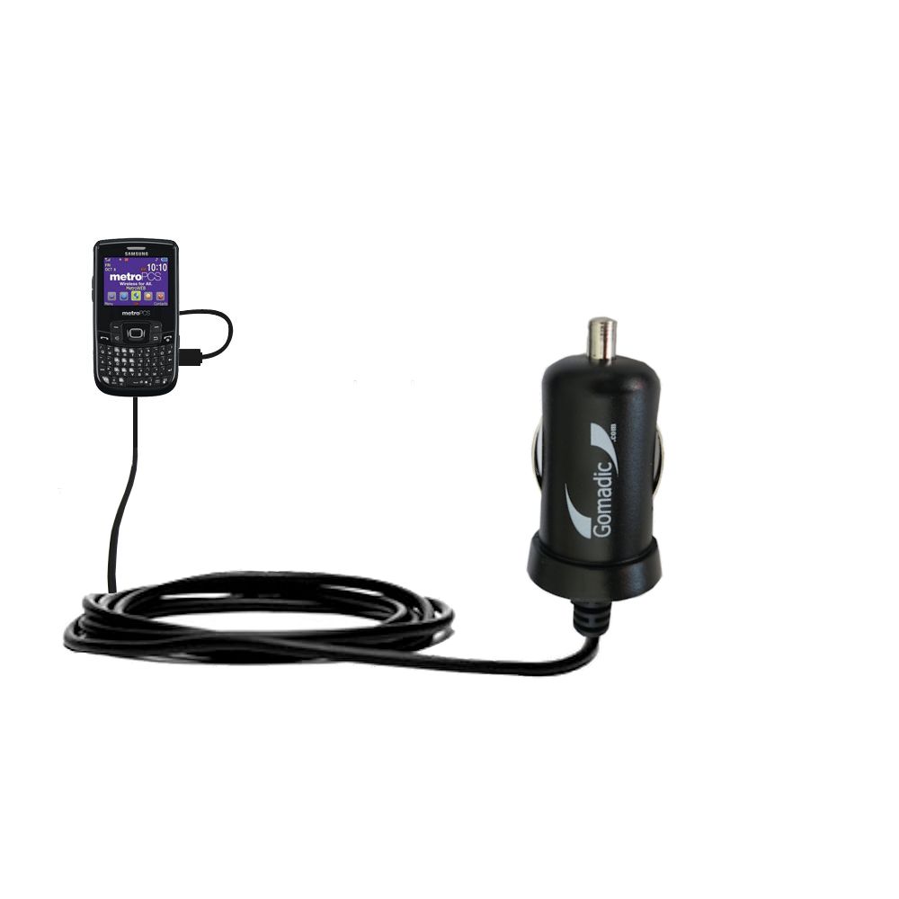 Mini Car Charger compatible with the Samsung SCH-R360