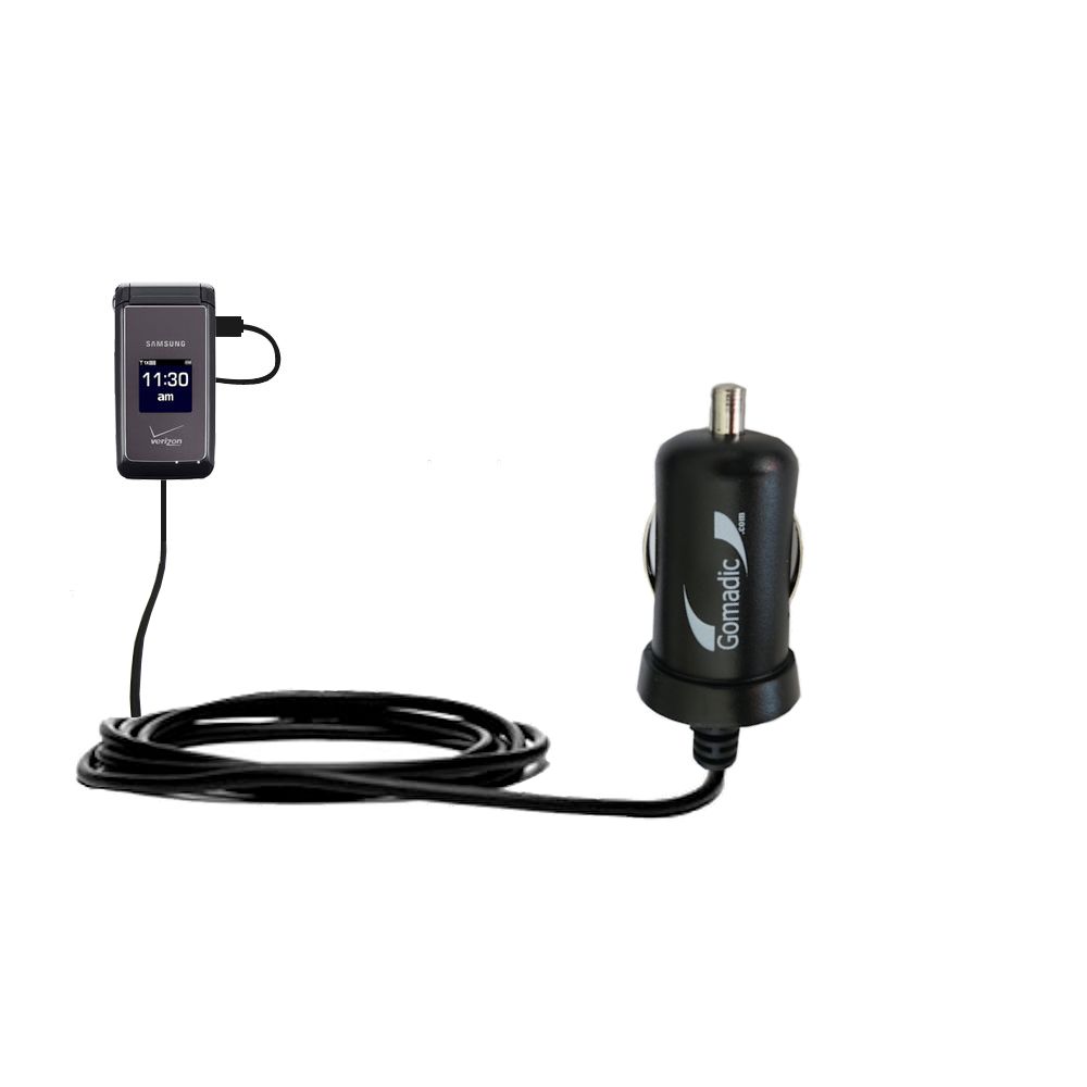 Mini Car Charger compatible with the Samsung SCH-U320