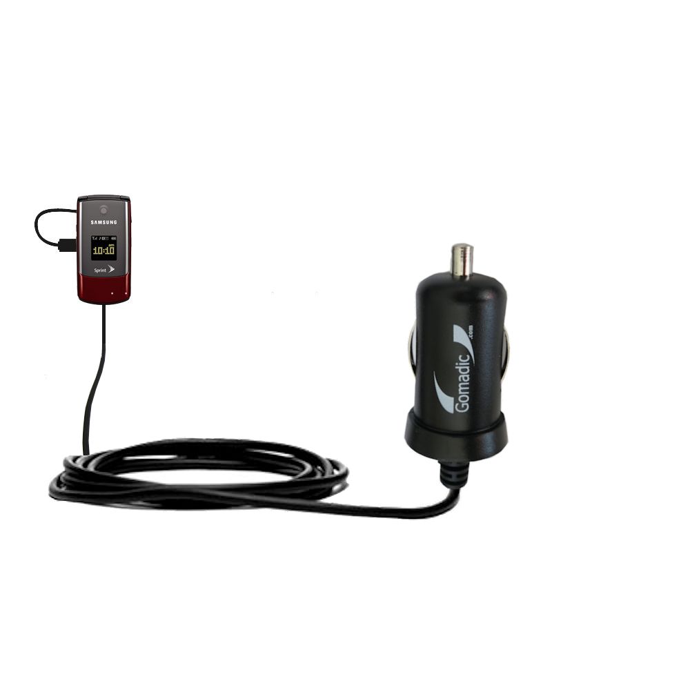 Mini Car Charger compatible with the Samsung SPH-M320