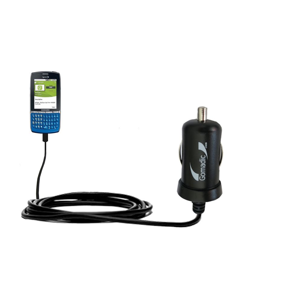 Mini Car Charger compatible with the Samsung SPH-M580