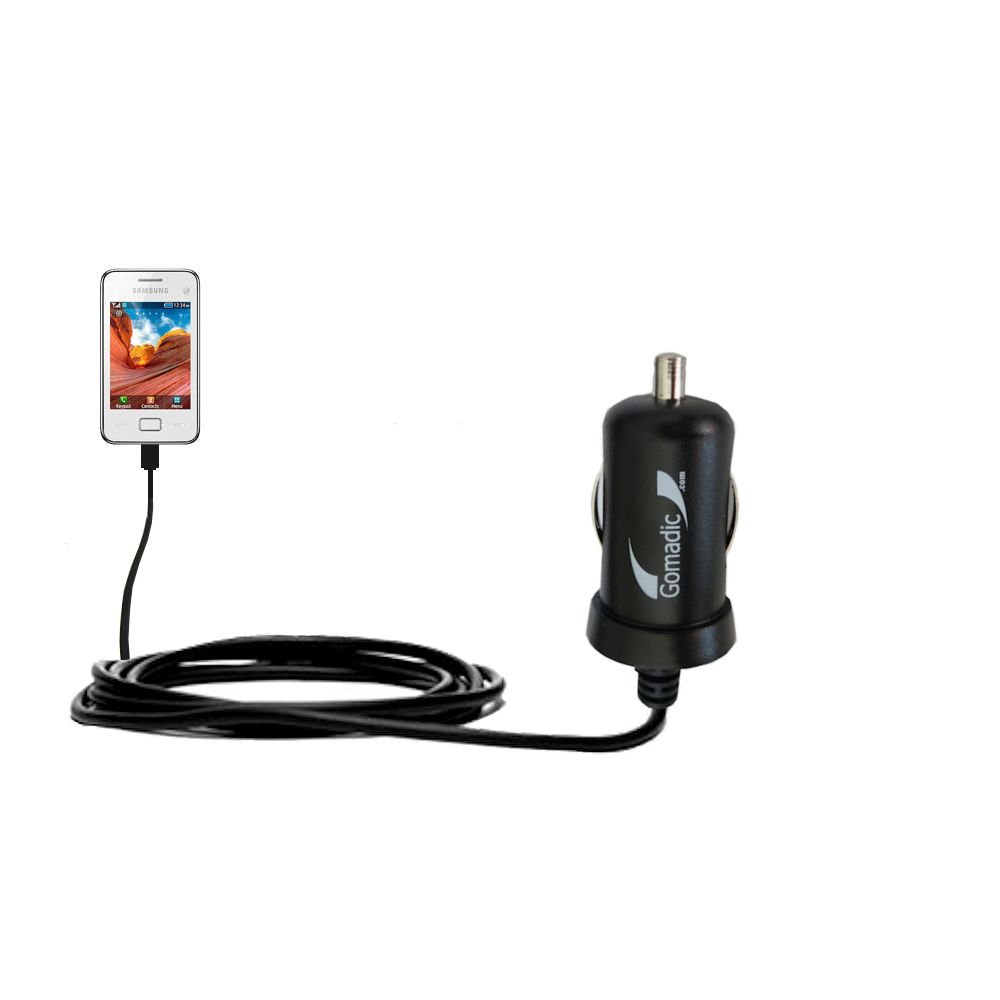 Mini Car Charger compatible with the Samsung Star 3 DUOS