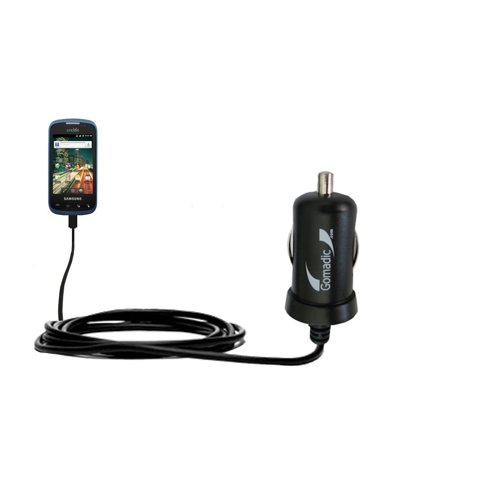 Mini Car Charger compatible with the Samsung Transfix