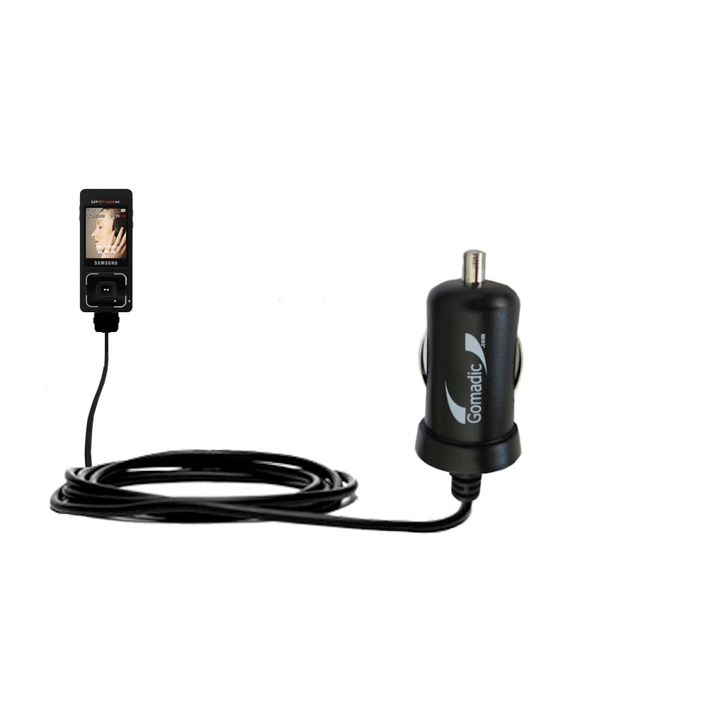 Mini Car Charger compatible with the Samsung Upstage