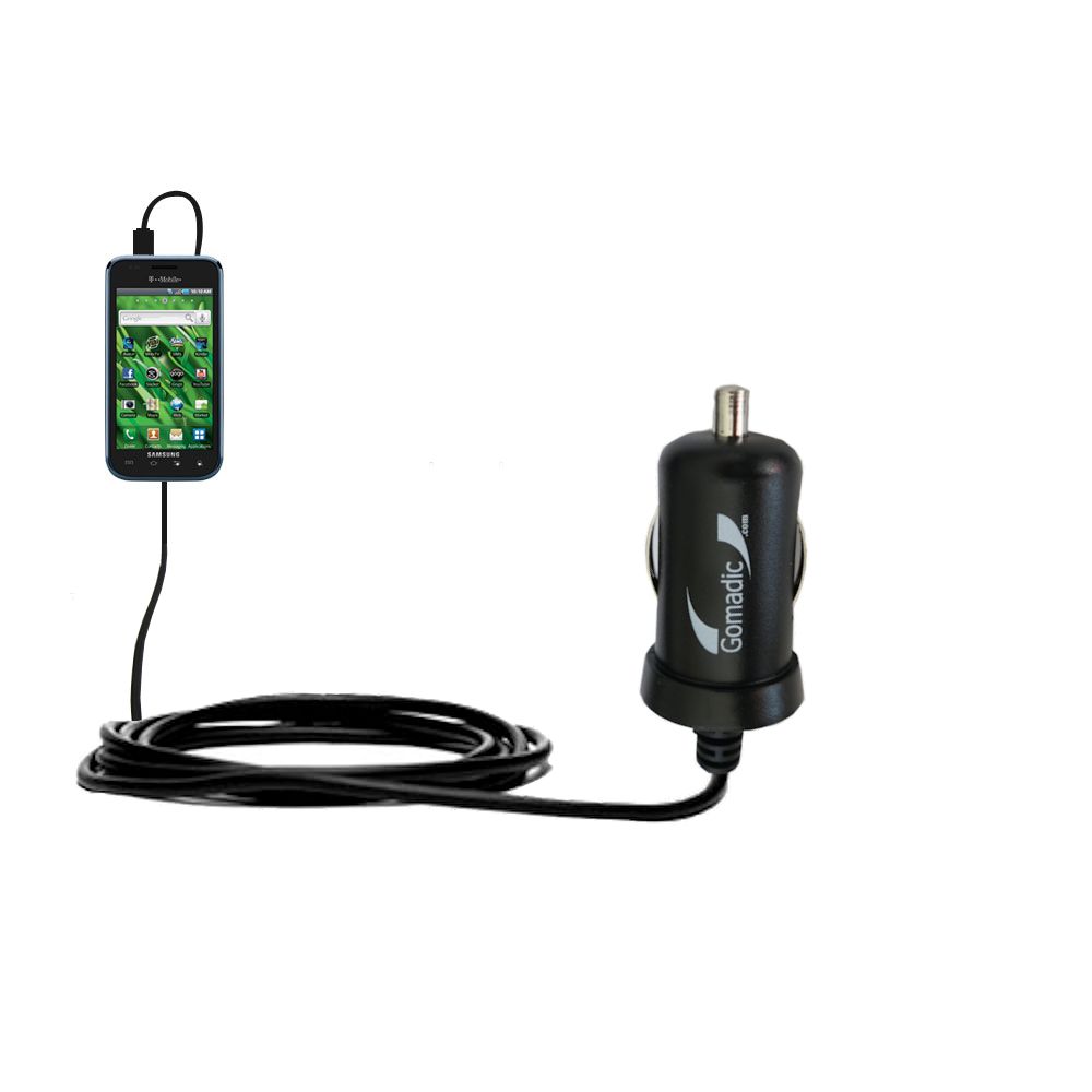 Mini Car Charger compatible with the Samsung Vibrant 4G