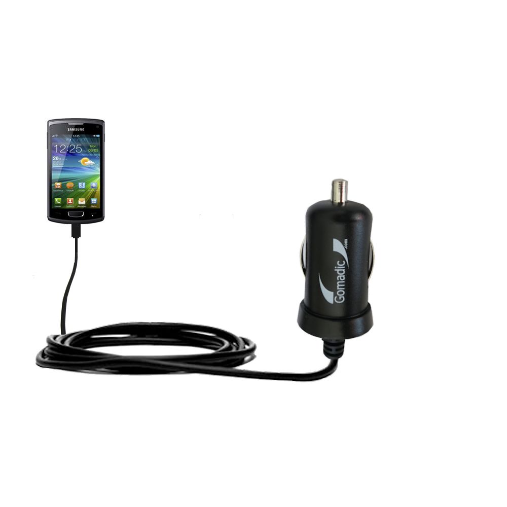Mini Car Charger compatible with the Samsung Wave 3