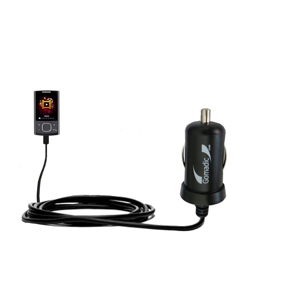 Mini Car Charger compatible with the Samsung YP-R0 Digital Media Player