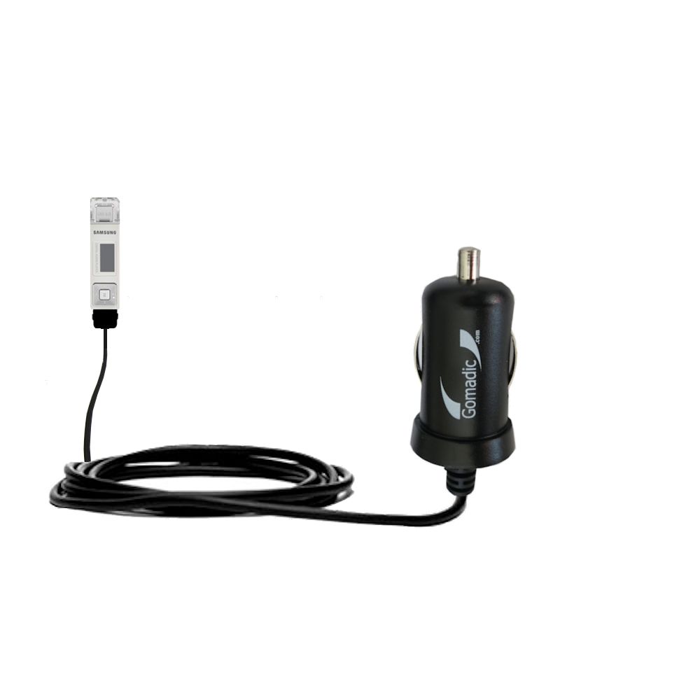 Mini Car Charger compatible with the Samsung YP-U1ZW