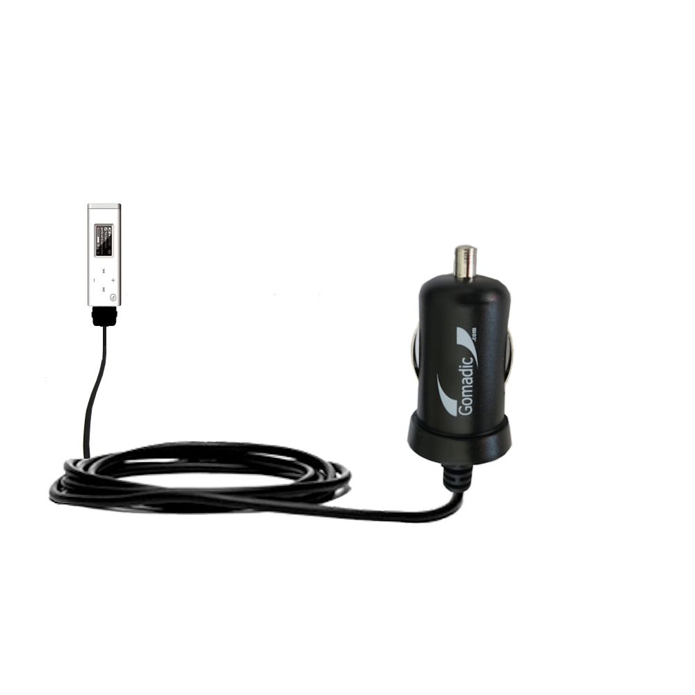 Mini Car Charger compatible with the Samsung Yepp YP-U3JQB