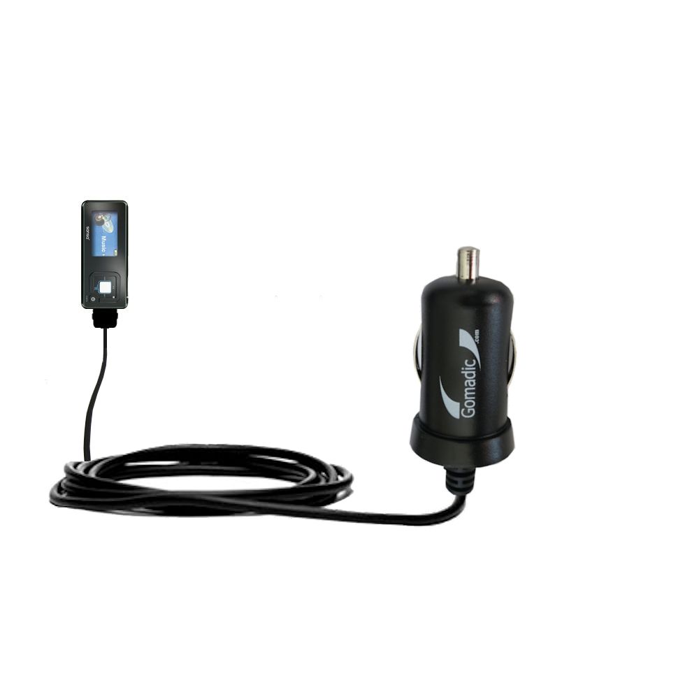 Mini Car Charger compatible with the Sandisk Sansa c200