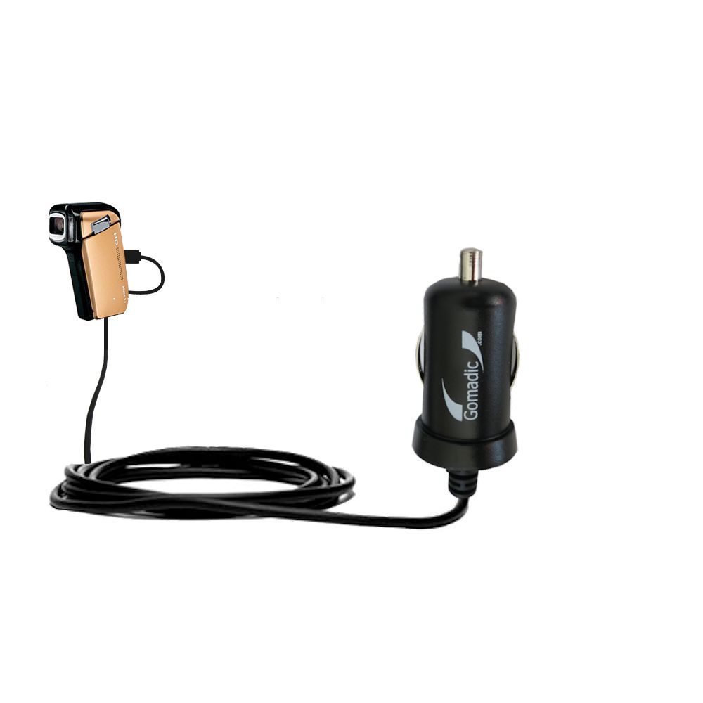 Mini Car Charger compatible with the Sanyo Camcorder VPC-HD800